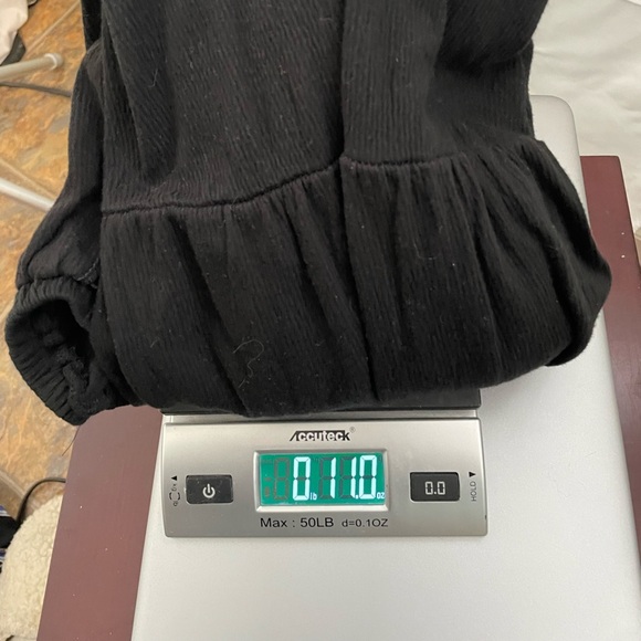 NWT TOPSHOP Women's 3/4 Sleeve Embroidered Smock Dress‎ Black Floral Sz 12 - Picture 8 of 8